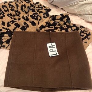 LPA Brown Pencil Mini Skirt for Night Out